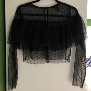 Forever 21 Mesh Crop Top